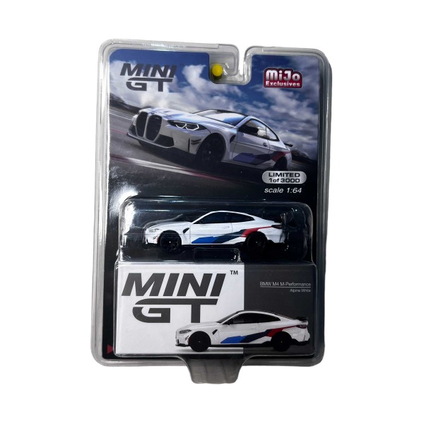 MINI GT - BMW M4 - 1:64 Ölçek - Alpine White - Milo Exclusive